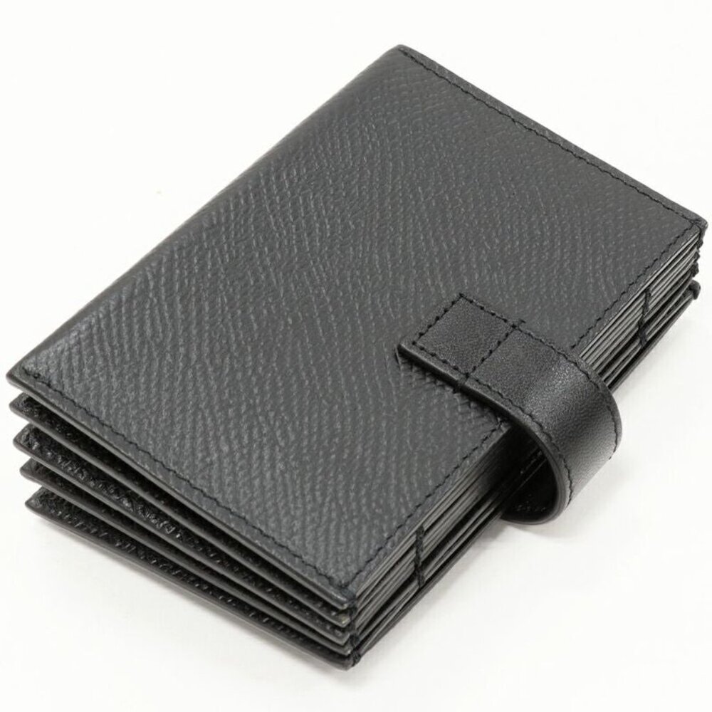 Celine Card Case Accordion Card Holder Calf Black 10 B693 bfp 38 no - Picture 2 of 4